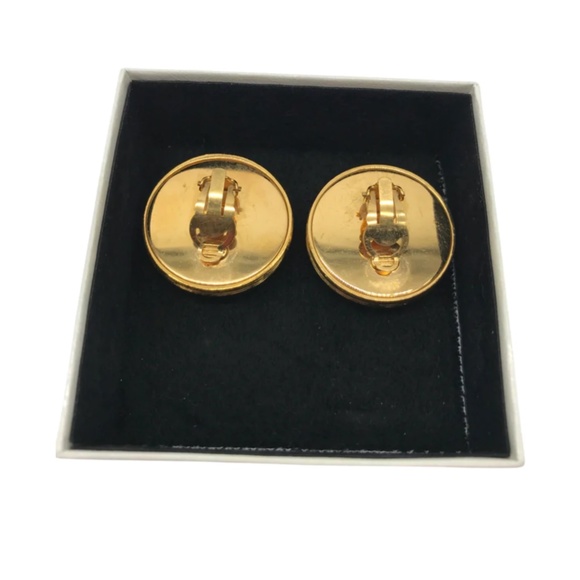 Chanel Baroque Embellished CC Clip-On Earrings - Picture 3 of 4